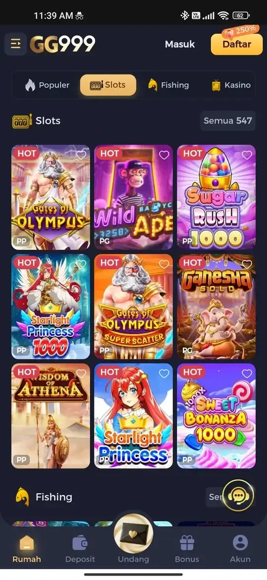 GG999 koleksi slot online